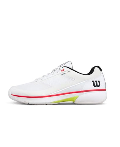 WILSON Rush Lite 5 Men's Tennis Shoe - White/Black/Infrared, Size 10