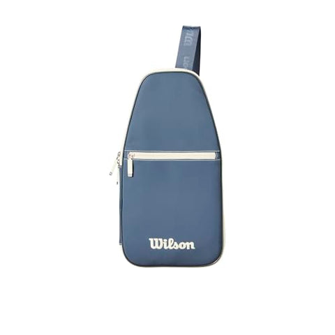 WILSON Pickleball Soft Cover Bag - Holds 1 Pickleball Paddle, Blue/Cream
