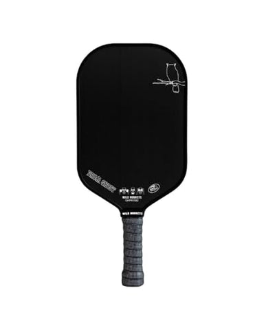 Wild Monkeys Prima Ghost – Midweight (8.2oz) Raw T700 Carbon Fiber Pickleball Paddle | 15mm Honeycomb Core for Stability and Control | Prolite Phantom Grip | USAP Approved