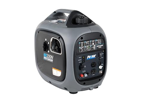 Pulsar 2,300W Portable Gas-Powered Quiet Inverter Generator for Home Emergency Backup, Parallel Capability, With USB Outlet, Long Run Time, GX230N