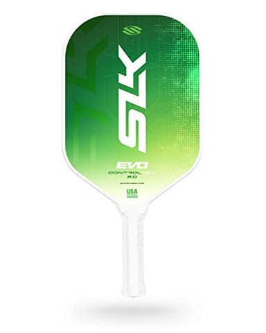 Selkirk Sport SLK Evo Control MAX Pickleball Paddle | G8 Power Carbon Fiber Pickleball Paddle Face with Spinflex Surface and Rev-Control Polymer Core | Control Green Max