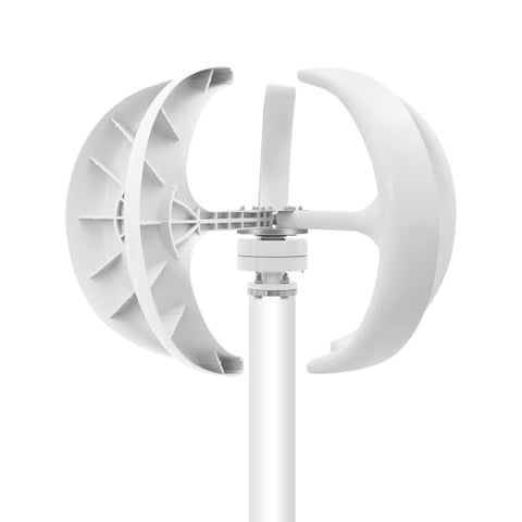 CRYBY Wind Turbine Generator, 600W 24V Automatic Windmill Power Generator Home Wind Turbine System with Controller and 5 Blades, Home Windmill Power Equipment Kit for Boats, Gazebos, Chalets