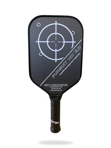 Engage Pursuit MX 6.0 Graphite Pickleball Paddle – Rough Texture for Long Lasting Spin – Responsive Core for Control and Feel – Standard Weight (8.0-8.4 oz) - USAP Approved (Arctic White)