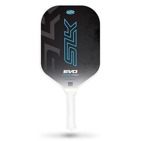 Selkirk Sport SLK Evo Power MAX Pickleball Paddle by Selkirk Sport | G9 Power Carbon Fiber Pickleball Paddle with SpinFlex Surface and Rev-Hybrid Polymer Core | Power Blue Max