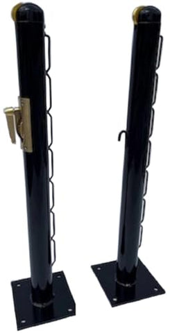 Putterman 2 7/8” Internal Wind Pickleball Surface Mount Posts (Black)