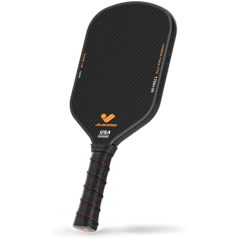 JOJOLEMON Pickleball Paddles Featuring a Raw Carbon Fiber Paddle Face and 16mm Power Polymer Core Pickleball Rackets Designed for Spin and Consistency