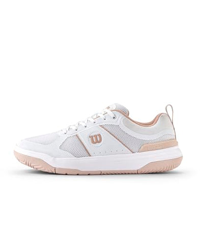 WILSON Pickle Pro Women's Pickleball Shoe - White/Cameo Rose, Size 8 US