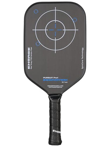 Engage Pursuit Pro1 Innovation Pickleball Paddle, Raw Carbon Fiber, 15.2mm, 7.8-8.2oz, USAPA-Approved, (Carbon Sky, 15.2mm Core)