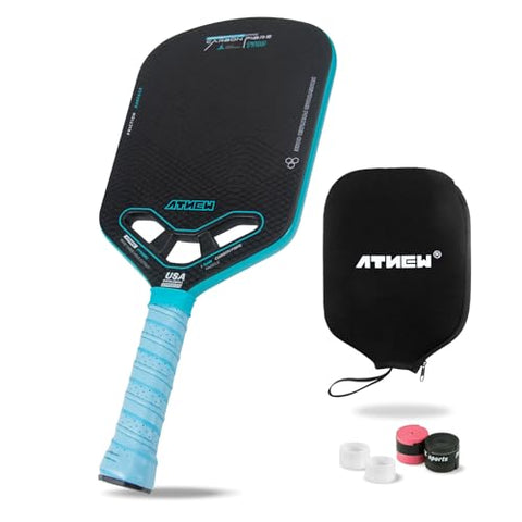 Pickleball Paddles T700 3K Carbon Fiber Picklebll Paddle with Aero Throat Edgeless Designed 16MM Thermoformed Pickleball Racket USAPA Approved