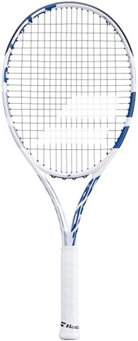 Babolat Boost Drive Wimbledon Strung Tennis Racquet (White/Blue) (4 1/8" Grip)
