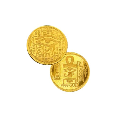 1/500 oz .9999 Fine Gold Round - Monarch - Egyptian Eye of Ra (Sealed in Capsule)