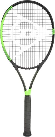 Dunlop Sports Elite 270 Pre-Strung Tennis Racket, 1/4 Grip, Black/Green