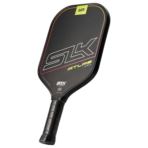 Selkirk SLK Atlas MAX Raw Carbon Fiber Pickleball Paddles | Midweight Pickleball Paddle with Polymer Honeycomb Core | USAPA Approved Carbon Fiber Face for Spin and Control | Ember
