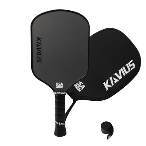 KAVIUS T700 Carbon Fiber Pickleball Paddle Honeycomb Core 16mm Pickleball Paddle Pro Pickle Ball Paddles Advanced Players with Cover USAPA Approved Pickle Ball Rackets Long Handled