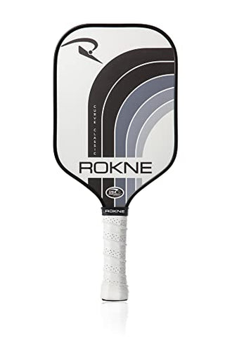 ROKNE Curve Classic Pickleball Paddle | USAPA Approved Fiberglass Pickleball Paddles | Elevate Your Game with Precision Engineering & Comfort | ProGrit Texture for Max Spin & Power | Paddle