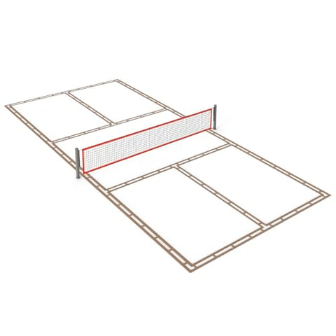 lronCreek Pickleball Court Marking Kit Easy to Install Professional Size Adjustable Pickleball Court Line Cardboard Stencil for Asphalt Concrete Driveway Backyard