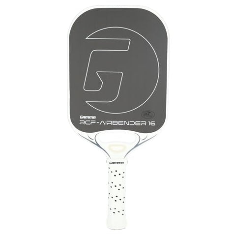 Gamma Airbender Carbon Fiber Pickleball Paddle with Customizable Handle Weight System and Aerodynamic Open Throat with Shock Absorbing Gel Insert