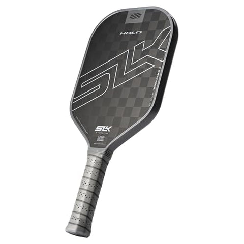 Selkirk Sport SLK Halo Control XL Pickleball Paddle | Carbon Fiber Pickleball Paddles with a Rev-Core Power Polymer Core | Designed for Ultimate Spin & Power | Gray