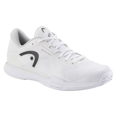 HEAD Sprint Pro 4.0 Men's Tennis Shoes, White/Black, 9.0