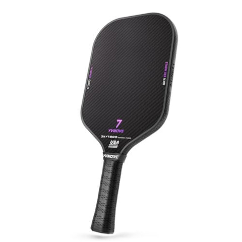 YVmove T800+3K Carbon Fiber Pickleball Paddle with 16mm V-Sonic IV Dynamic Core, Premium Pickle Ball Racket with Enhanced Control & Ultimate Spin, USAPA Approved