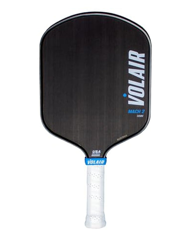 Volair Mach 2 Pickleball Paddle - 8.125" Wide - Spin, Control and Power - Carbon Fiber Surface - Polypropylene Honeycomb - USAP Approved - 14mm and 16mm Options (14mm)