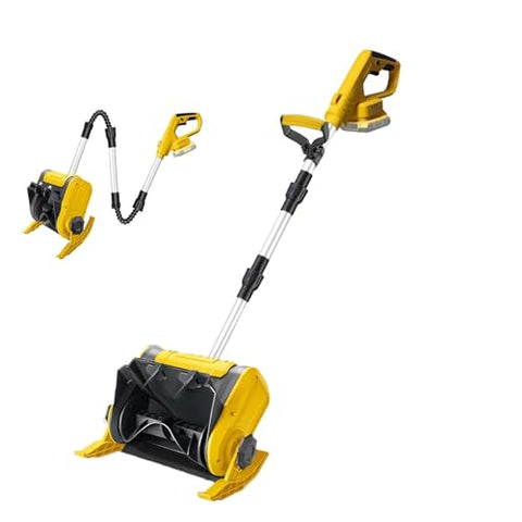 Electric Snow Shovel Compatible with Dewalt 20V Battery, 12 inch Electric Snow Blower, Foldable Lightweight Snow Blower Cordless, 20 ft Throwing Distance Power Snow Removal (No Battery)