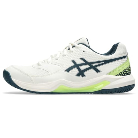 ASICS Men's Gel-Dedicate 8 Pickleball Shoes, 10.5, Cream/Tranquil Teal