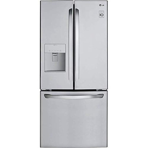 LG LFDS22520S - Refrigerator/Freezer - French Door Bottom Freezer with Water Dispenser - Width: 29.8 in - Depth: 35.5 in - Height: 68.5 in - 21.8 cu. ft - Stainless Steel