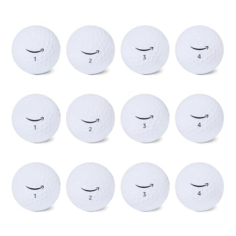 Amazon Basics Core Soft Golf Balls, 12-Pack, White