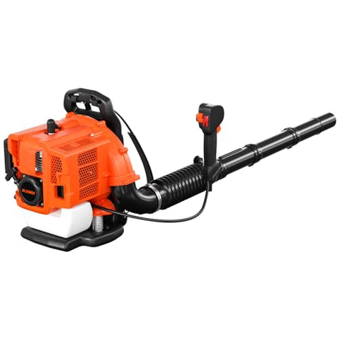 Baotree 80CC Gas Backpack Leaf Blower, 800 CFM 200 MPH Professional Commercial Grade Handheld Blower with Variable Speed, Easy Start Engine for Yard Waste, Lawn Debris, Leaves
