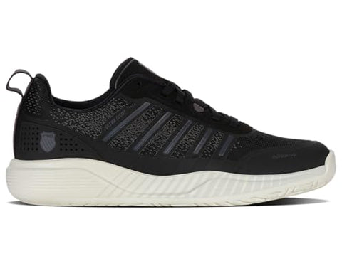 K-Swiss Women's Ultra Court Pickleball Shoe, Black/Snow White/Asphalt, 9 M