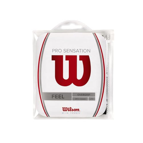 WILSON Sensation Pro Tennis Racquet Over Grip, Black
