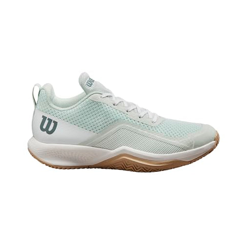WILSON Rush Pro Lite Women's Tennis Shoe, Opal Blue/White/Safari, Size 10.5