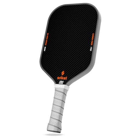 Srikel Pickleball Paddles USA Approved Professional Pickleball Paddle 3k Thermoformed Raw Carbon Fiber Pickleball Paddle Lightweight Pickleball Rackets for Spin Power&Control Great Gift