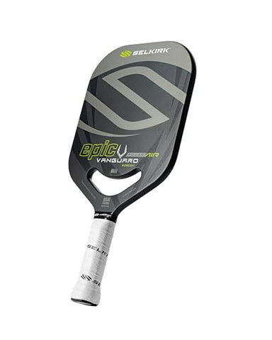Selkirk Sport Vanguard Power Air Pickleball Paddles | Carbon Fiber Pickleball Paddle | 360 Proto Molding & Flexfoam Perimeter | Designed for Ultimate Power & Control | Epic | Shadow Gray