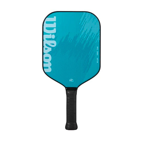 WILSON Fierce Team 13mm Pickleball Paddle - Grip Size 2-4 1/4", Light Blue
