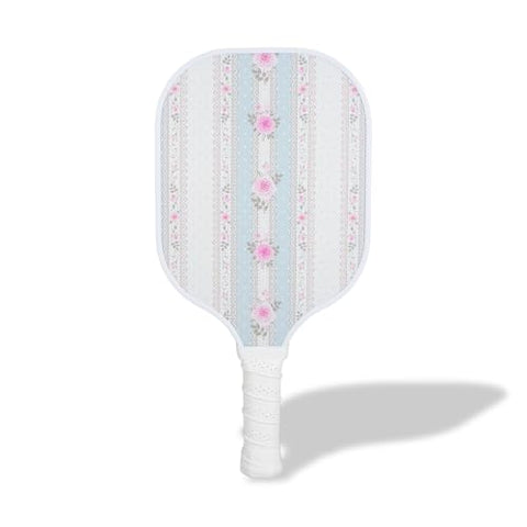 Sonix | USAPA Approved | Premium Pickleball Paddle | Fiberglass Surface, Non-Slip Cushion Grip | Single Pickle Ball Racket | Patchwork Cottage - Blue Stripe