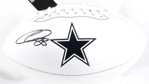 CeeDee Lamb Autographed Dallas Cowboys Logo Football - Fanatics * - Autographed Footballs