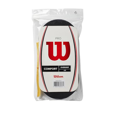 WILSON Pro Tennis Overgrip - 30 Pack, Black