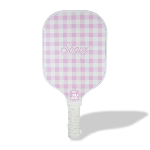 Sonix | Stylish Premium Pickleball Paddle | Fiberglass Surface, Non-Slip Cushion Grip| Single Pickle Ball Racket | Jelly Pink