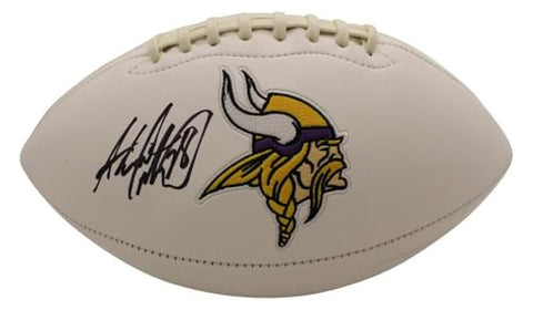 Adrian Peterson Autographed/Signed Minnesota Vikings Logo Football BAS 25089 - Autographed Footballs