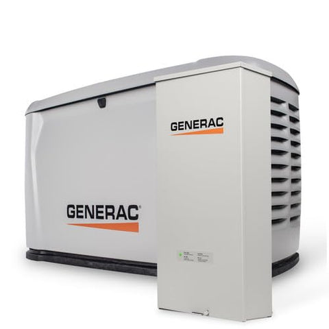 Generac 26kW Home Standby Generator with 200 amp transfer switch, cellular connectivity, easy to use, whole house power backup, smart outage solution.