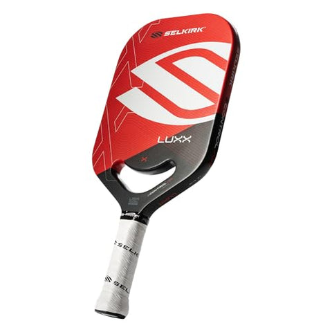 Selkirk Sport LUXX Control Pickleball Paddle | Florek Carbon Fiber Pickleball Paddles with a Polypropylene X7 Core | The Pickle Ball Racket Designed for Ultimate Power & Control | Epic Red