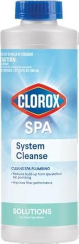 Clorox® Pool&Spa™ System Cleanse, Removes Build-Up from Spa and Hot Tub Plumbing, Improves Filter Performance, 32 Ounces (Pack of 1)