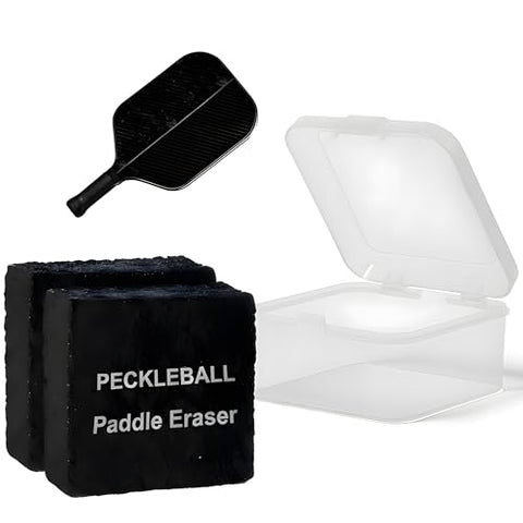 Pickleball Paddle Eraser, 2 Pack Pickleball Paddle Cleaner for Raw Carbon Fiber Paddles Rubber Bar for Fast Residue and Dirt Removal, Pickleball Accessories Eliminates Ball Residue, Dirt, Scratches