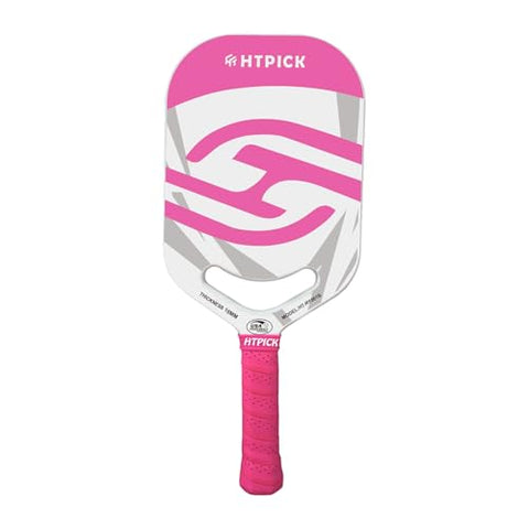 Pickleball Paddles| T700 Carbon Fiber Pickleball Paddle with Aero Throat | Hot-Press Moulding | 16mm Polymer Core | Specifically Engineered for Swing Speed and Manoeuvrability (Pink)