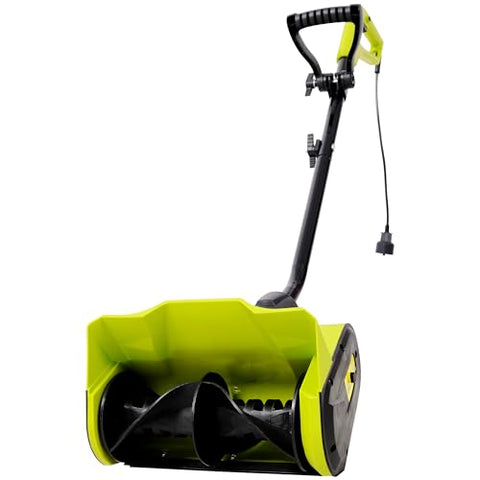 12 Inch Corded Snow Blower, 10 Amp Electric Snow Shovel,120V-60Hz Snow Thrower for Decks, Steps, Driveways & Walkways,ETL Certificate (12''Green)