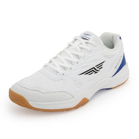 Red Tape Men's White Athletic Sneaker Lightweight Casual Shoes for Pickleball, Racquetball, Walking, Travel, Outdoor Adventure & Daily Sports Soft Insole, Non-Slip Rubber Sole, Breathable Mesh Comfort