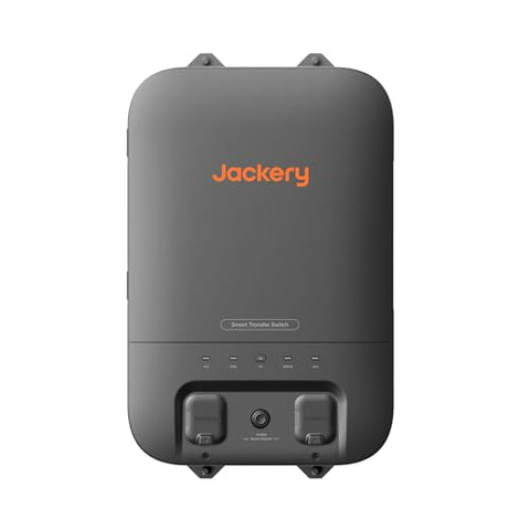 Jackery Smart Transfer Switch, Max. 60 kWh/14400 W Home Backup Power with Jackery Solar Generator 5000 Plus, Automatic 20ms UPS Power for Emergencies, Power Outages, Off-Grid, EV Charging
