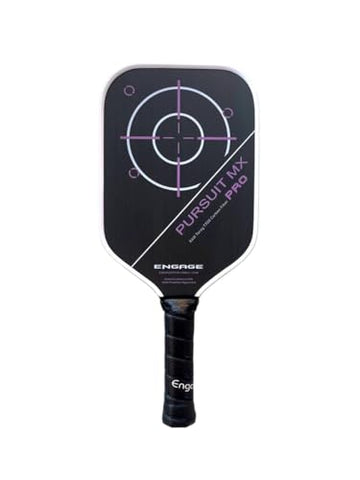 Engage Pursuit Pro MX Pickleball Paddle – Elongated Shape, Raw T700 Toray Carbon Fiber Face, 13mm Control Pro “Black” Core (Deep Magenta, Light (7.5-8.0oz))